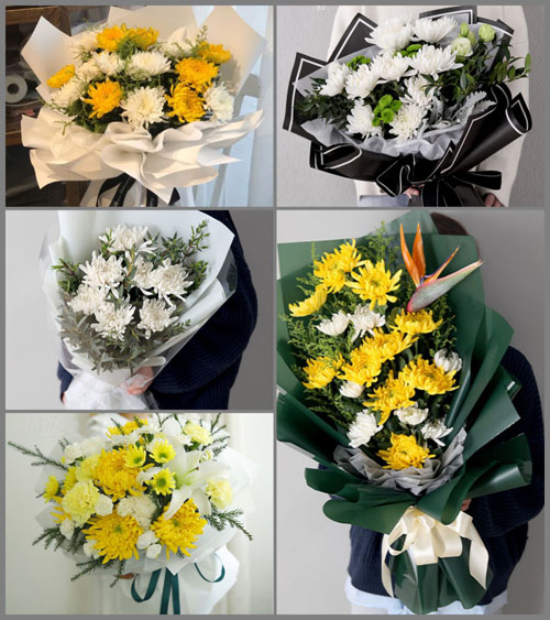 贵州遵义红花岗区深溪镇清江村白事花束代送